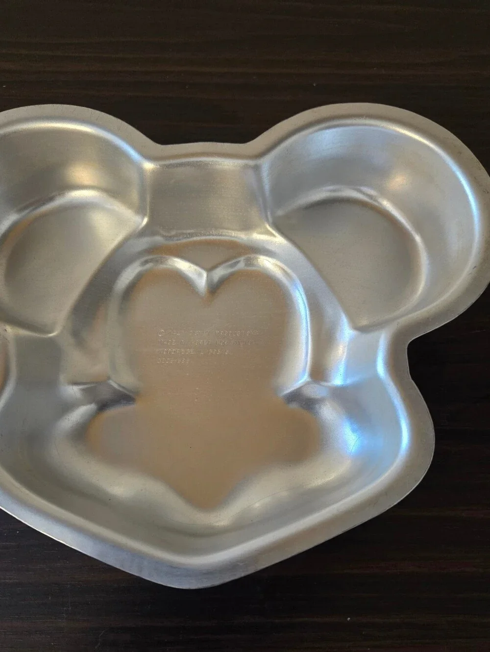 Disney Silver Mickey Mouse Shaped Cake Pan
